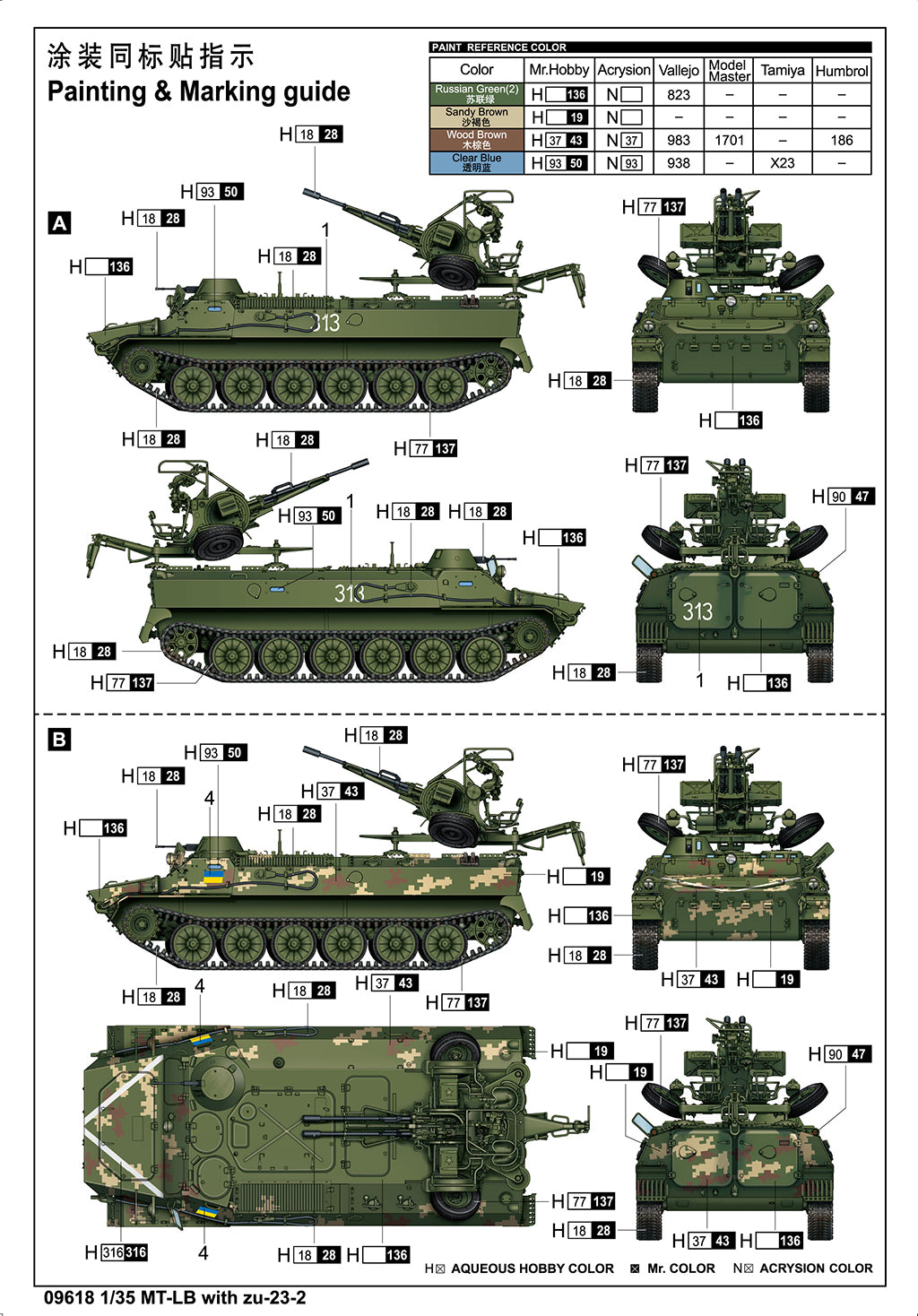1/35 MT-LB with ZU-23-2 Plastic Model Kit
