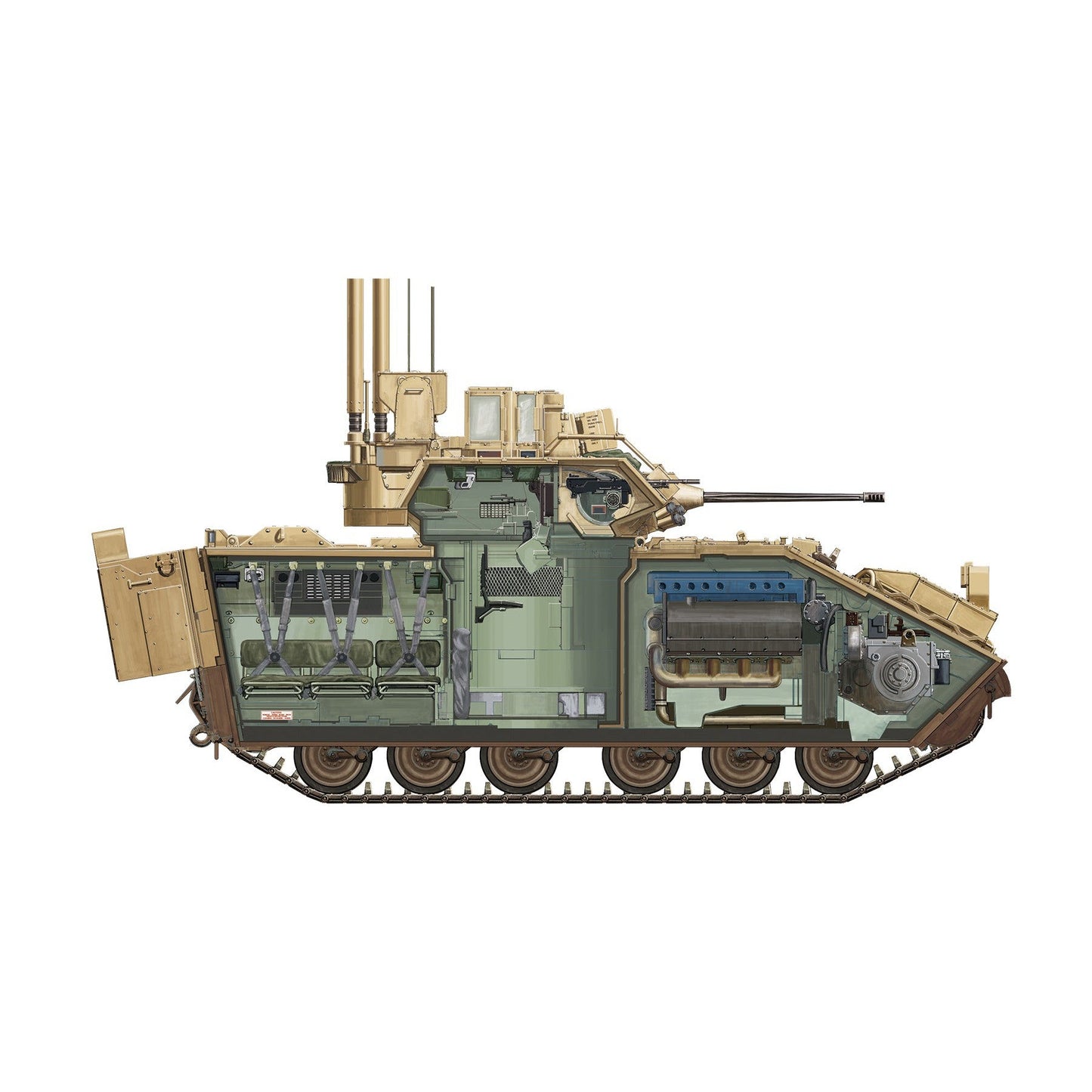 1/35 U.S. Infantry Fighting Vehicle M2A3 Bradley with Busk III