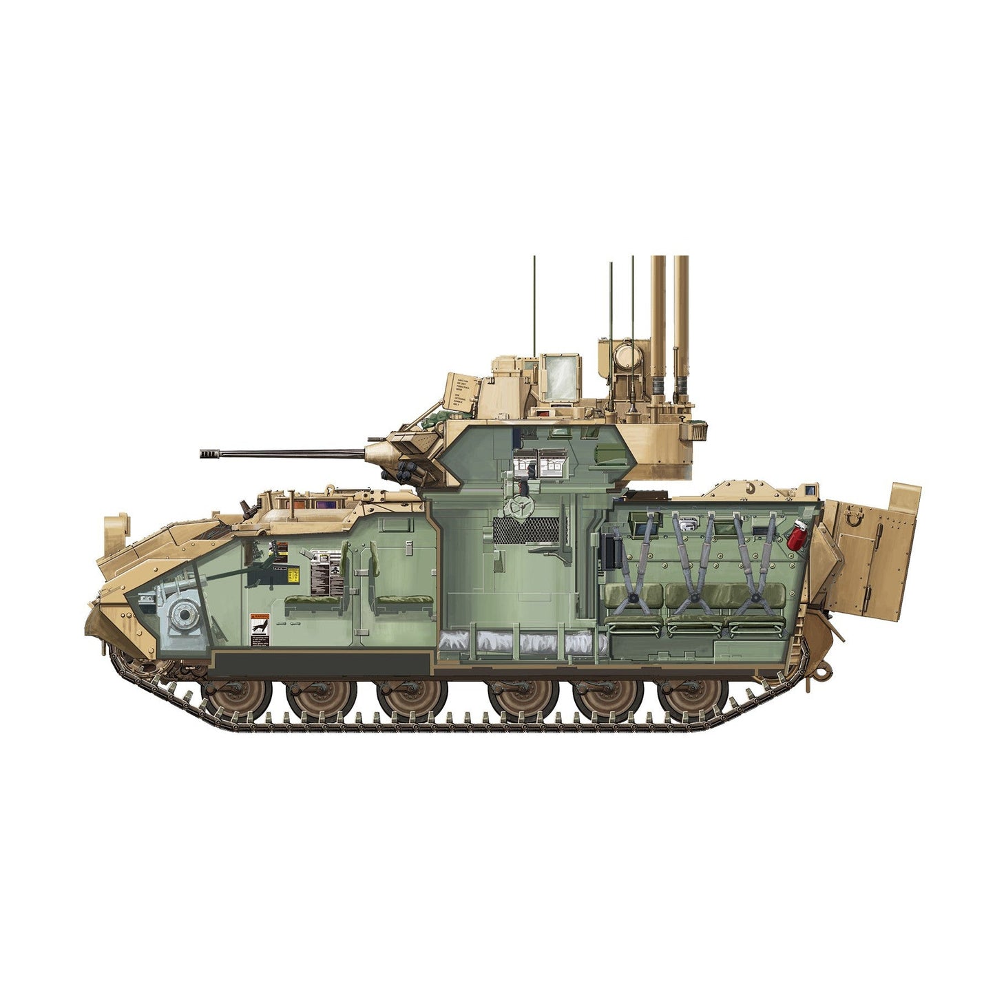 1/35 U.S. Infantry Fighting Vehicle M2A3 Bradley with Busk III