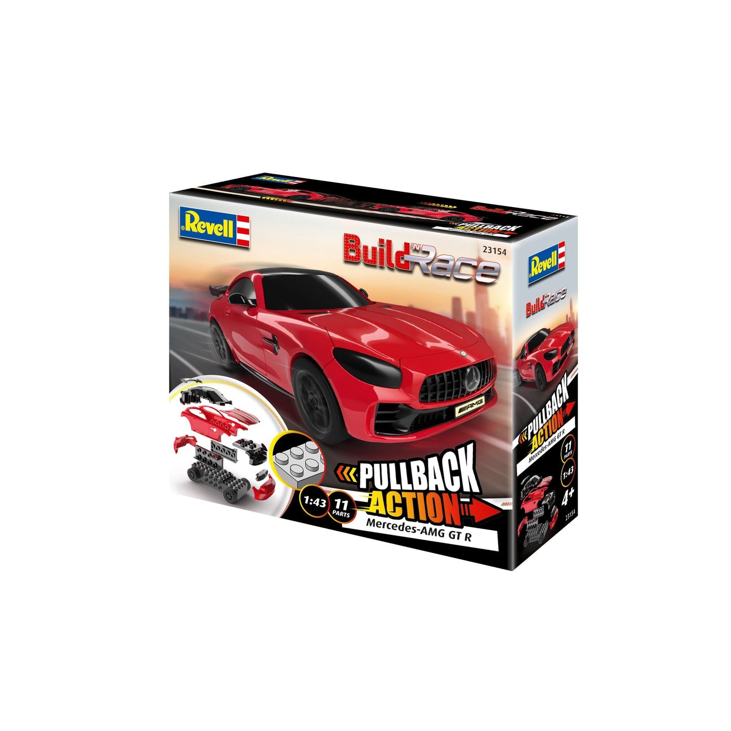 23154 1/43 MercedesAMG GTR Red