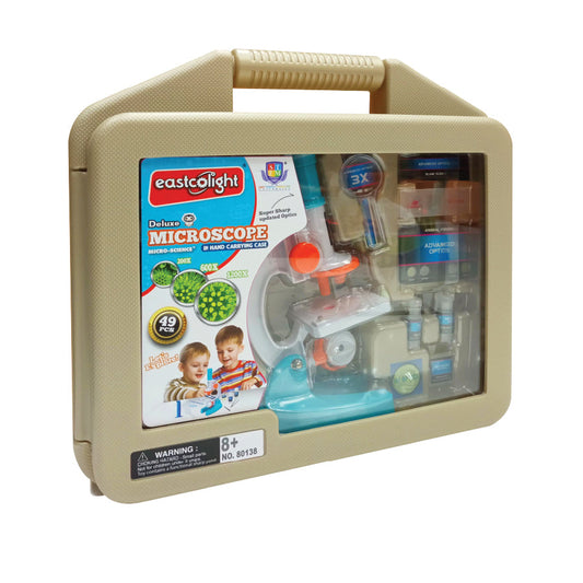 49 pcs Deluxe Microscope Set in Carrying Case 200/600/1200x