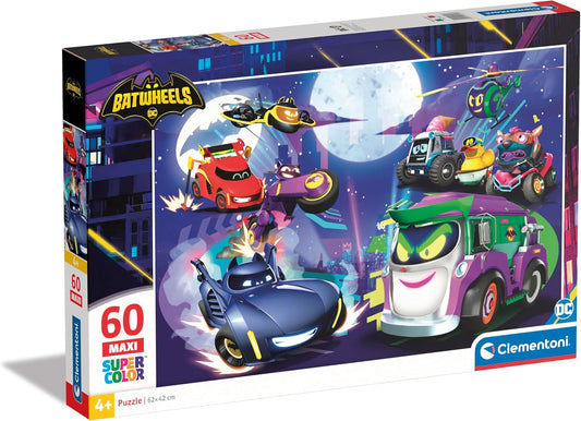 60pc Maxi Batwheels Super Color Puzzle