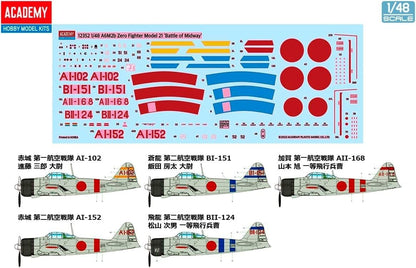 1/48 A6M2B Zero Fighter Model 21 ''Battle of Midway''