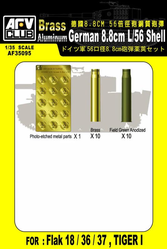 1/35 German 8.8cm L/56 Shell Case (Brass) Plastic Model Kit