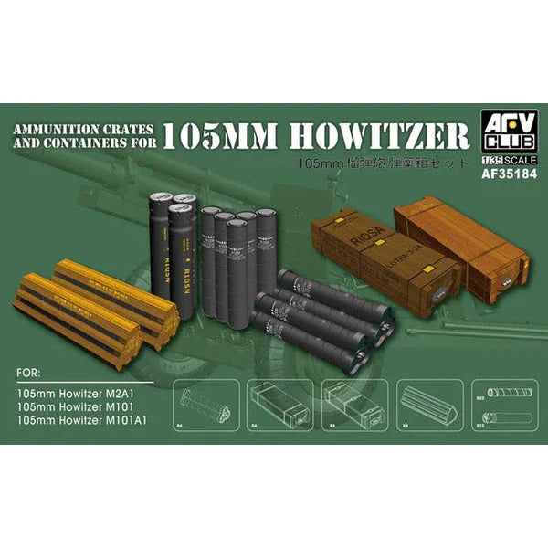 1/35 Ammunition Crates And Containers For 105mm Howitzer (M101/M101A1/M2A1