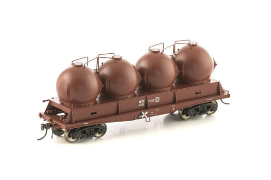 HO NSH-2 L Locomotive Sand Wagon Freight Rail Blue - 4 Car Pack
