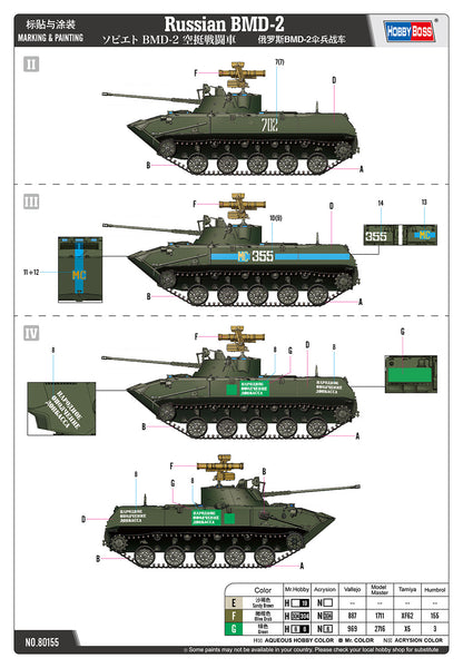 1/35 Russian BMD-2 Plastic Model Kit