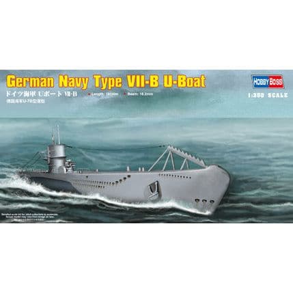 1/350 DKM Navy Type VII-B U-Boat Plastic Model Kit
