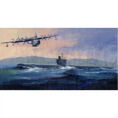 1/350 PLAN Type 033 Submarine & SH-5 Plastic Model Kit