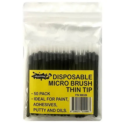 Disposable Micro Brush Thin Tip 50pk