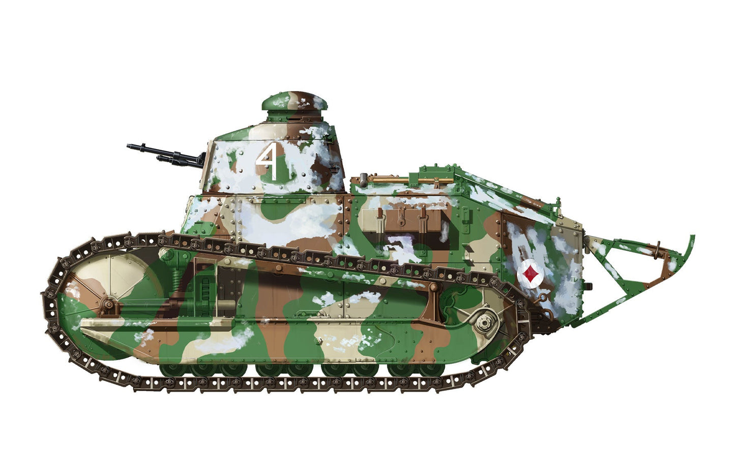 1/35 French FT-17 Light Tank (Cast Turret)