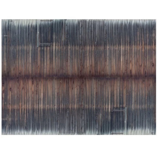 HO 3D Cardboard Sheet   Timber Wall   Weat