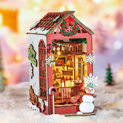 DIY Bookends Kit Christmas Indoor Scene