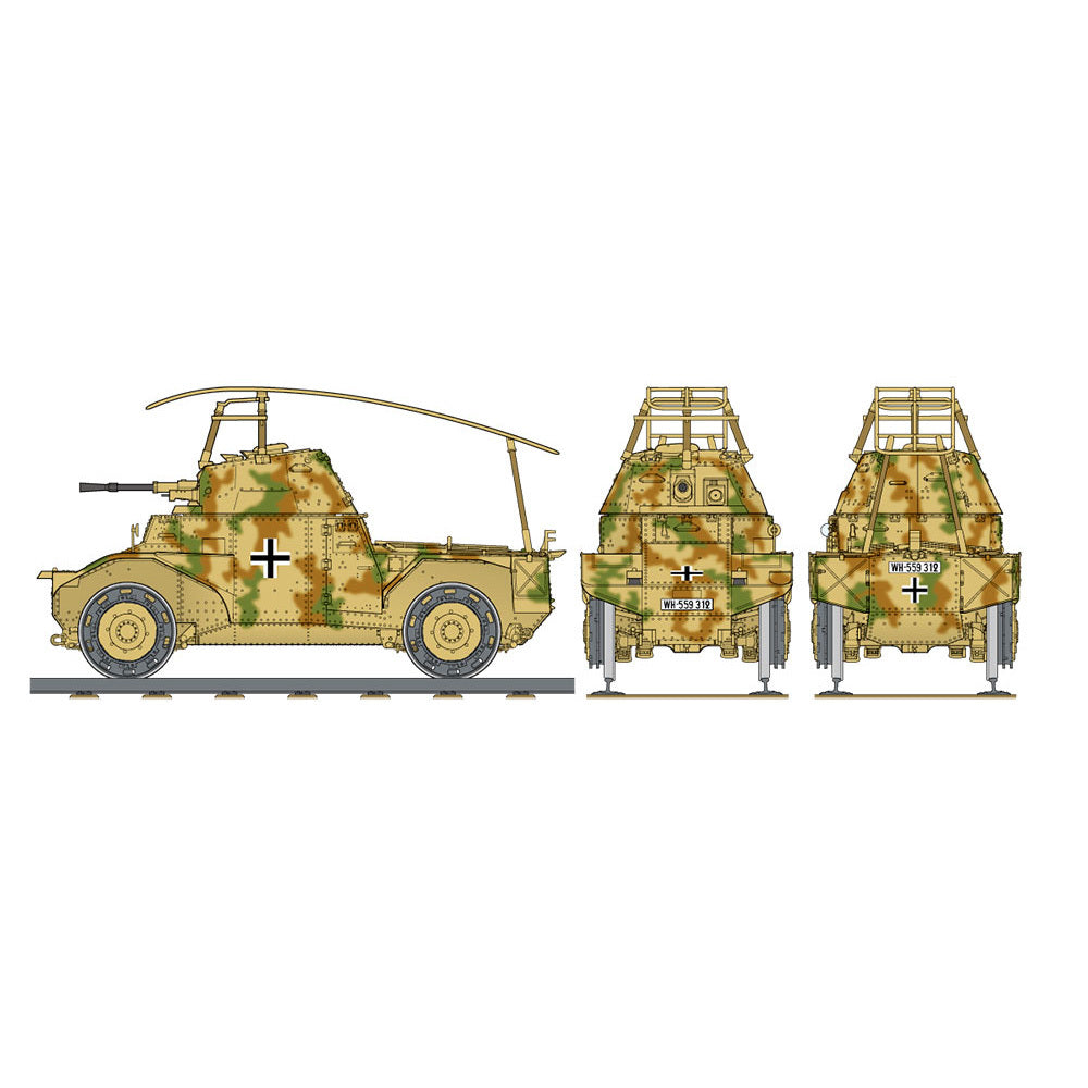 135 German Armoured Railway Vehicle P204f