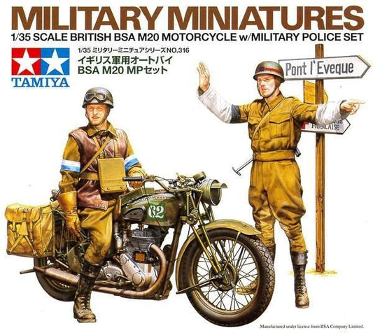 1/35 British BSA M20 Motorcycle w/  Military Police Set