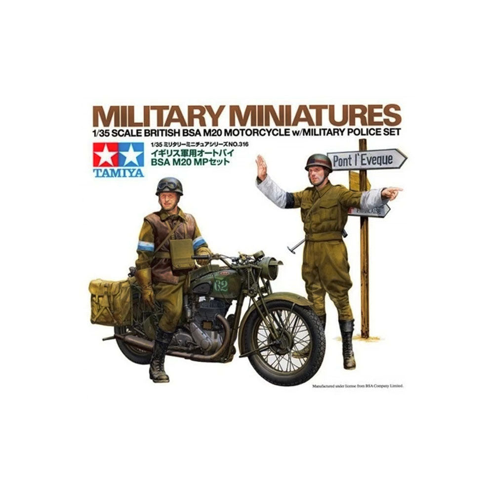 1/35 British BSA M20 Motorcycle w/  Military Police Set