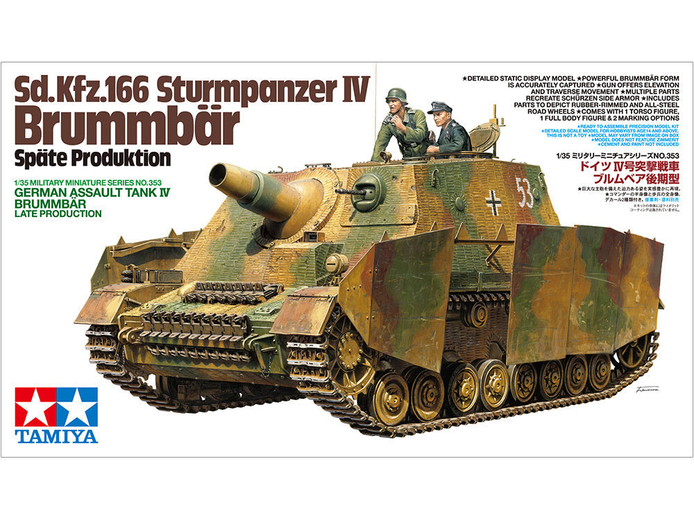 1/35 Sd.Kfz.166 Sturmpanzer IV German Assault Tank IV Brummbar Late Production