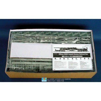 00207 1/35 280mm K5 E Leopold German Rail Road Gun Plastic Model Kit