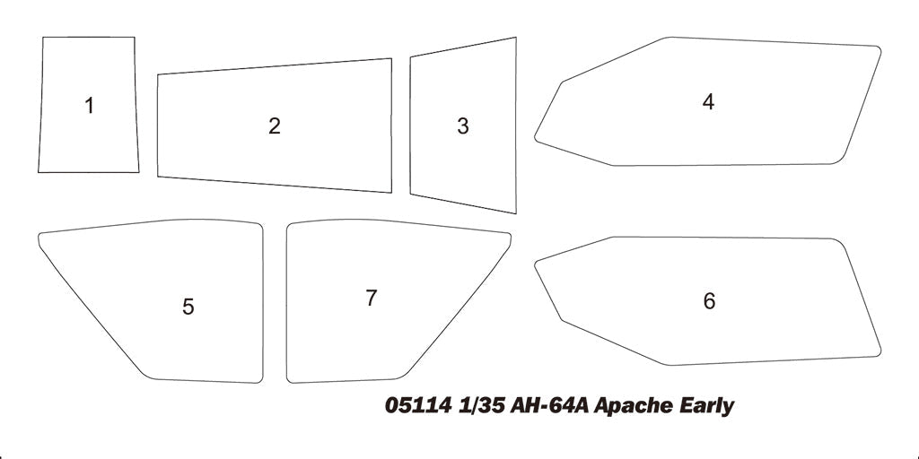 1/35 AH-64A Apache Early Plastic Model Kit