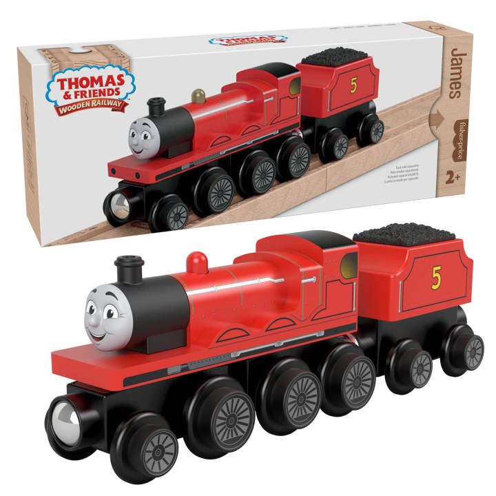 Thomas and FriendsWooden Railway James Engine and CoalCar